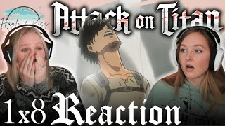 WHAT IS GOING ON  ATTACK ON TITAN  Reaction 1X8 [upl. by Beryl]