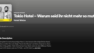 Spotify Hotel Matze Podcast — Bill amp Tom Kaulitz mit Matze Hielscher  10112020 [upl. by Letniuq]