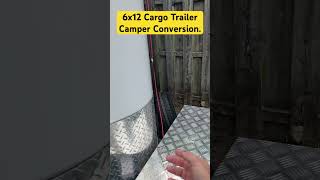 6x12 Enclosed Cargo Trailer Camper Conversion cargoconversion mayhembike [upl. by Camilla167]