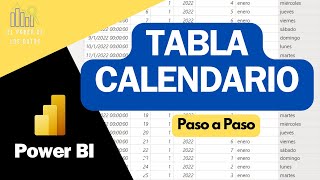 Como crear TABLA CALENDARIO en POWER BI [upl. by Ileray]