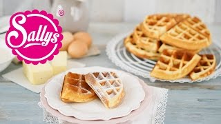 Waffeln mit Buttermilch  Sallys Basics  Grundrezept  Sallys Welt [upl. by Hahseram]