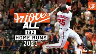 All 183 Home Runs from 2023  Baltimore Orioles [upl. by Bull]