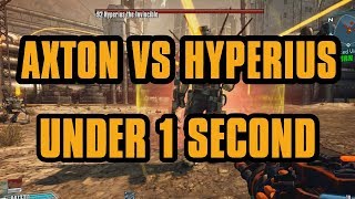 Axton vs OP10 Hyperius in under 1 Second  Borderlands 2 [upl. by Lody]