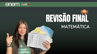 Revisão FINAL de MATEMÁTICA para o ENEM enem2024 [upl. by Atronna6]