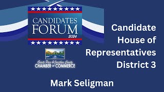 Mark Seligman  Candidate District 3 Oregon House of Representatives [upl. by Arney532]