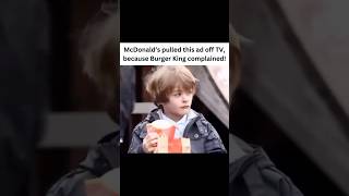 McDonald’s pulled this ad off TV because Burger King complained [upl. by Geehan844]