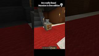 Woodland Mansion in Minecraft free edition 💀 minecraft shorts [upl. by Notlrac]