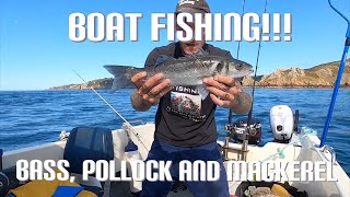 Boat Fishing In Guernsey  Bass Pollock And Mackerel [upl. by Arela177]