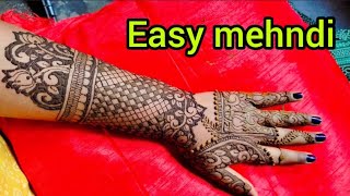 फुल हैंड करवा चौथ डिजाइन  mehndi design easy arabic mehndi mehndi ka design mehndi design [upl. by Edecrem]