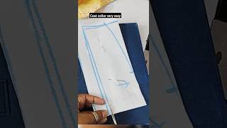 Coat collar cutting and stitching very easy viral shortsviral viralshort shorts short views [upl. by Harwell]