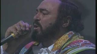 Panis Angelicus Live Luciano Pavarotti amp Sting HQ [upl. by Lyndsey]