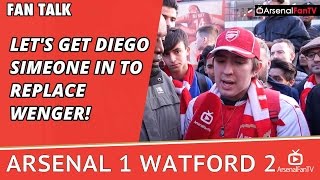 Lets Get Diego Simeone In To Replace Wenger  Arsenal 1 Watford 2 [upl. by Kama]