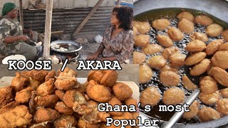 making AKARA \ KOOSE the Most POPULAR SNACK in west Africa step by step tutorial from scratch [upl. by Hassin]