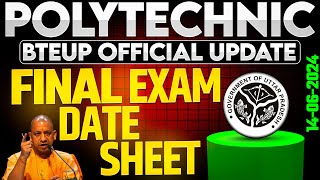 100 Official आ गया Bteup Final TimeTable 2024  Bteup Latest News  Polytechnic News astechnic [upl. by Youngran]