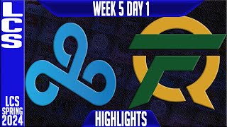 C9 vs FLY Highlights  LCS Spring 2024 Week 5 Day 1  Cloud9 vs FlyQuest [upl. by Einahpets]