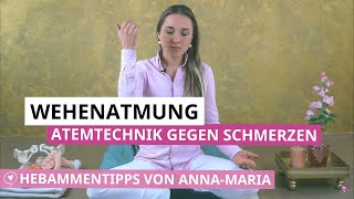 Atmung Geburt ♥️ Atemtechniken gegen Schmerzen  Geburtsvorbereitungskurs mit AnnaMaria [upl. by Dick609]