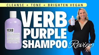 VERB Purple Shampoo  Vegan Toning Shampoo for Blonde Grey and Silver Hair Review [upl. by Somerset]