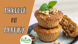 Muffiny recept Zdravé mrkvové muffiny zo špaldovej múky vegánske [upl. by Binky]