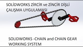 Solidworks Bisiklet Zinciri Çalışma Sistemi [upl. by Honora]