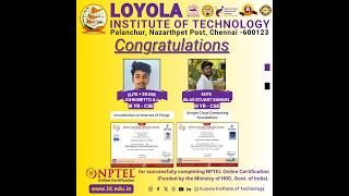 nptel onlinecertification skillindia loyolainstituteoftechnology dmiloyolaofficial [upl. by Yror]