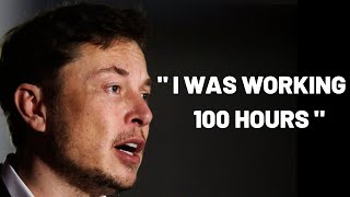 SCARY WORK ETHIC  Elon Musk Motivational Video [upl. by Yde]