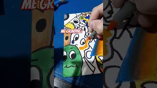 drawing bill cypher pt 2 I grind🗿 art posca copic realism subscribe shorts [upl. by Ennaus678]