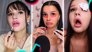 Relaxing Makeup amp Skincare ASMR Compilation 👄 Nadina Ioana [upl. by Nylaf810]