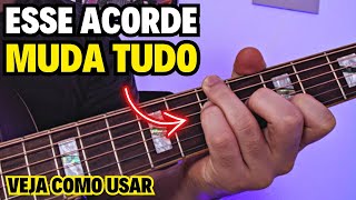 🎸Acordes DISSONANTES para IMPRESSIONAR no violão  Aula De Violão  O segredo do 5° GRAU [upl. by Runkle898]