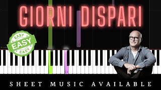 Ludovico Einaudi  Giorni Dispari Easy Piano Tutorial [upl. by Ytsirhc]