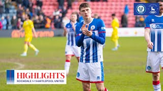 📺 Pools denied late on Easter Monday  Rochdale 11 Hartlepool United [upl. by Nivert803]