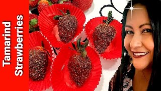 Tamarind Strawberries  Chamoy  Tajin  Pulparindo [upl. by Aneez]