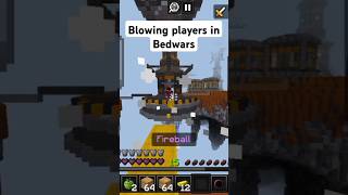 Blowing Players In Bedwars DAY3 minecraft gaming shorts [upl. by Damour]