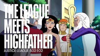 The League meets Highfather  Justice League [upl. by Aikem]