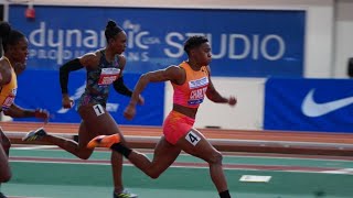 World Record 767 by Devynne Charlton  60m Hurdles Final  2024 Millrose Games [upl. by Suzy207]