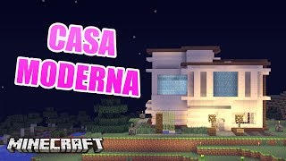 MINECRAFT CASA MODERNA MINIMALISTA  CASAS DE SUSCRIPTORES [upl. by Reinal]