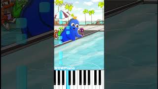 Cute Chubby Blue Hungry For Taking Bath LupDup Piano Tutorial [upl. by Feodore]