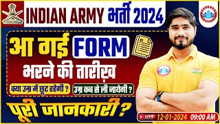 Indian Army 2024  Army Online Form  Age Limit  Army Age Relaxation  Info By Dharmendra Sir [upl. by Atinaej]