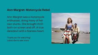 Ann Margret Motorcycle Rebel [upl. by Milissent303]