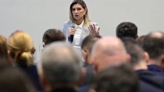 Olena Zelenska critica inação internacional perante a deportação de crianças ucranianas [upl. by Nitnelav892]