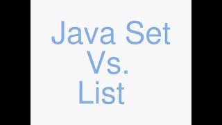 Java Set vs List [upl. by Nettie127]