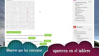 Sopa de letras en Moodle [upl. by Ymmaj]