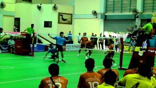 Chonburigames 2010 Sepaktakraw semifinal 1 [upl. by Einimod318]