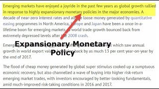 Expansionary Monetary Policy  How it Works [upl. by Mundy727]