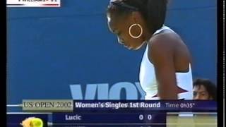 Venus Williams vs Mirjana Lučić 2002 USO R1 [upl. by Zechariah]