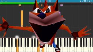 Woah on piano  Crash Bandicoot Remix  Piano Cover Song [upl. by Sakovich]