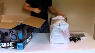 Unboxing the Corsair SP2500 HighPower 21 PC Speaker System [upl. by Adeuga]