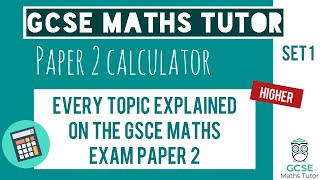 Every Topic on the Paper 2 GCSE Maths Exam June 2023  Higher  Set 1  Edexcel AQA OCR [upl. by Nosredneh]