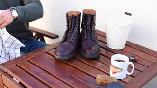 Cleaning Crockett amp Jones Boots [upl. by Arze]