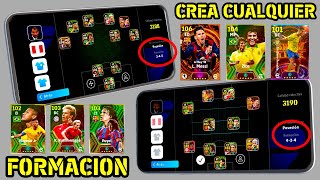 ✅ Como CREAR CUALQUIER FORMACION en EFOOTBALL 2024 Mobile Las Mejores Formaciones del Juego [upl. by Anilrats436]