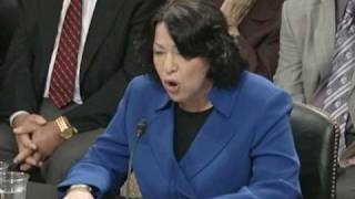 Senate Judiciary Committee Hears From Judge Sonia Sotomayor [upl. by Noffihc]